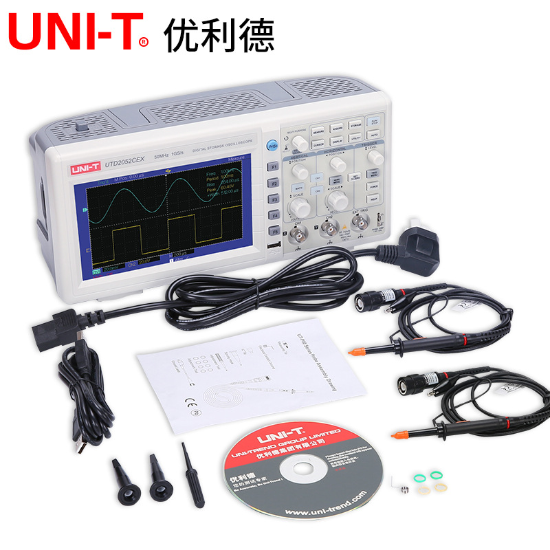示波器优利德100兆UTD2102CEX+高精度双通道UTD2202CE数字示波器 - 图1
