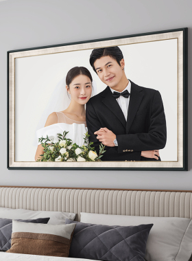定制高清婚纱照相框挂墙环保PS框
