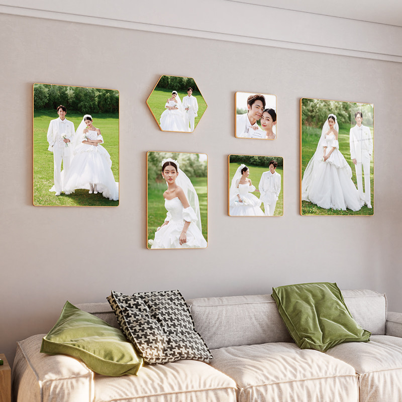 照片墙装饰创意婚纱照相框定制挂墙相簿客厅沙发背景相片墙免打孔,淘宝优惠券,粉丝福利购,淘宝优惠卷