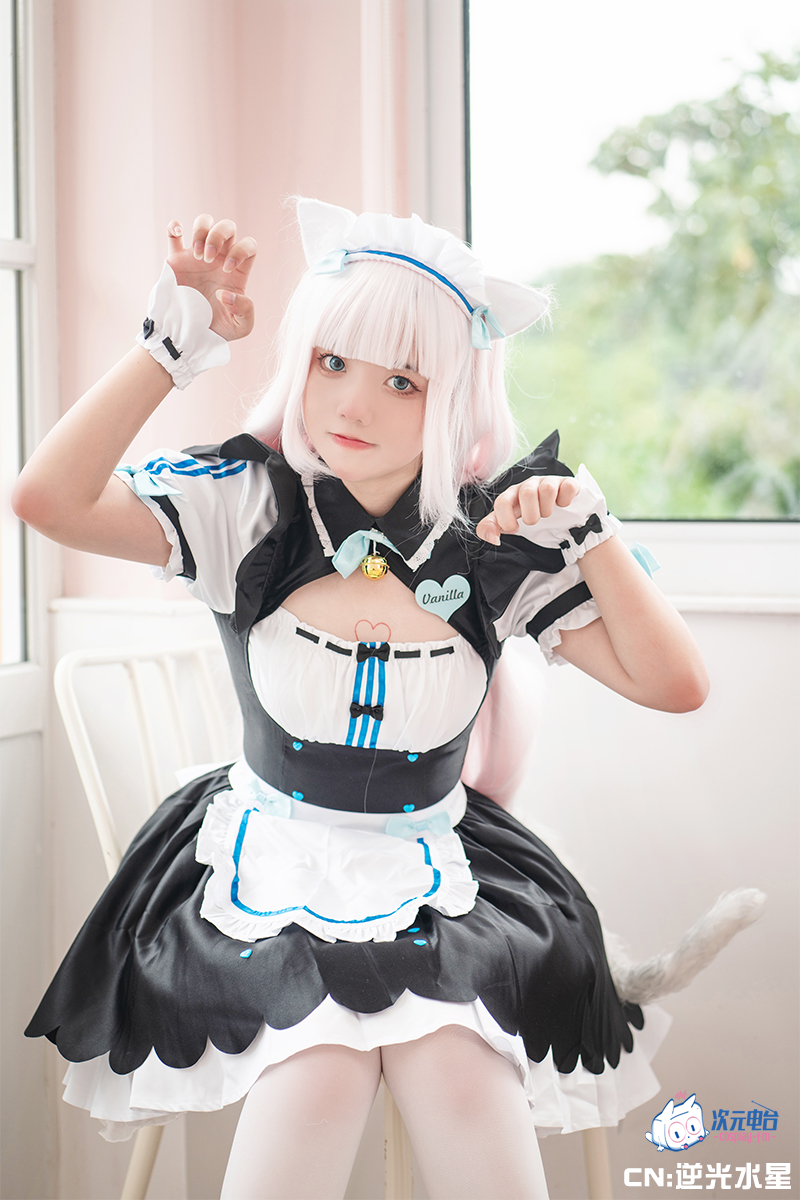 猫娘乐园cos女仆装 香草 香子兰cosplay连衣裙 Nekopara女装 - 图2