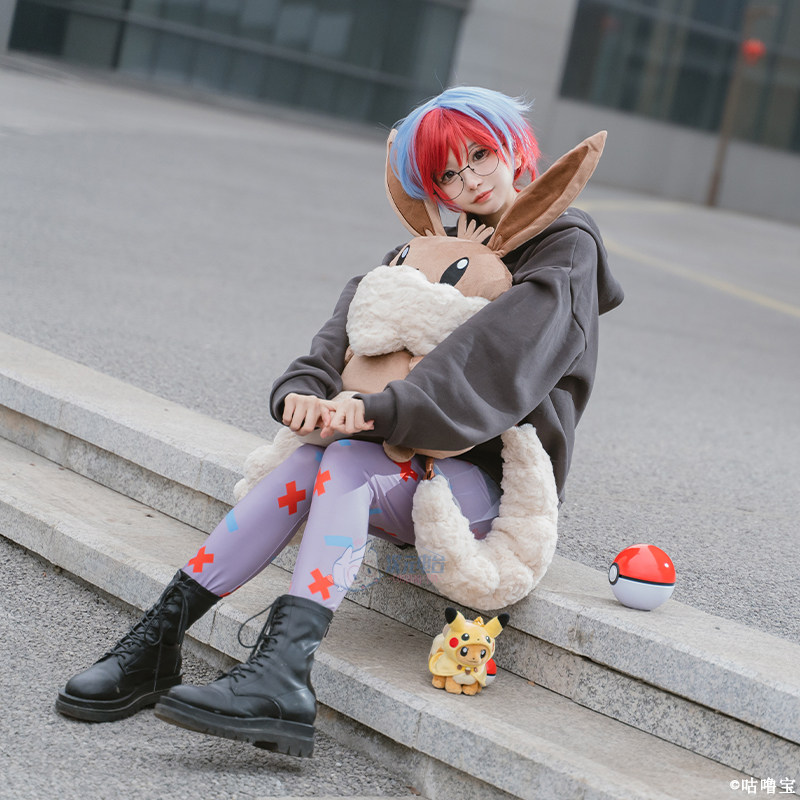 次元电台朱紫cos牡丹服装cosplay伊布背包全套游戏服装/假发_虎窝淘