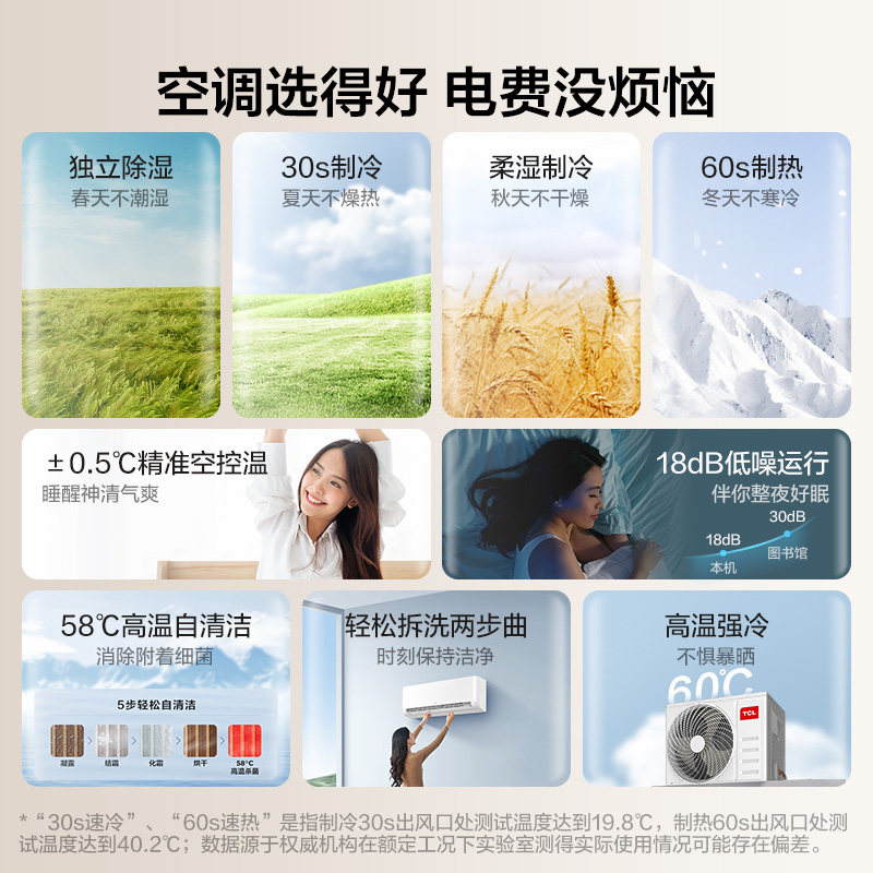 tcl大1匹p一级新能效变频空调 TCL集团空调
