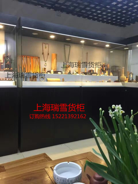 木质烤漆展示柜玻璃饰品柜文物遗址古物古玩展柜博物馆展柜玉器柜-图0