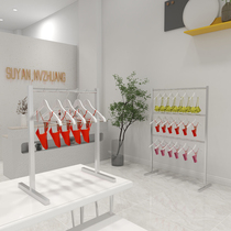 Lingerie Store Shelves Shelves Stainless Steel Underpants Display Shelf Multilayer Adjustable Short Pants Socks Shelf Countertop Small Shelf