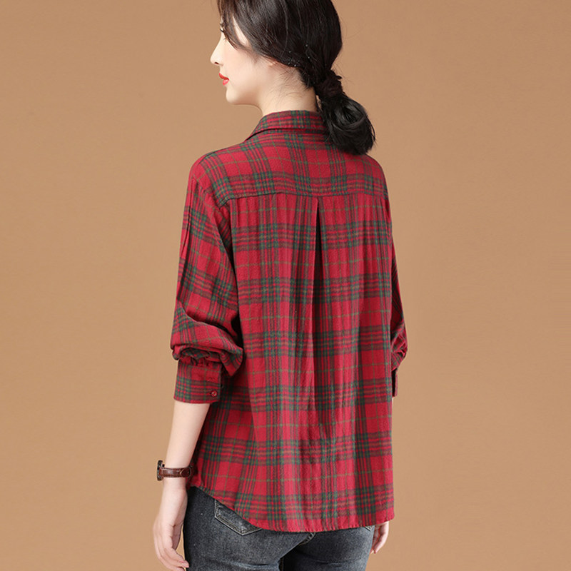 联名华来阿玛施特秋妈妈全棉新疆棉 摩登猫衬衫