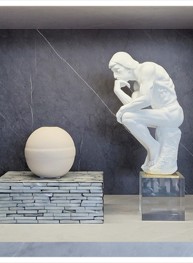 简约风相框仿真花组合酒柜摆件