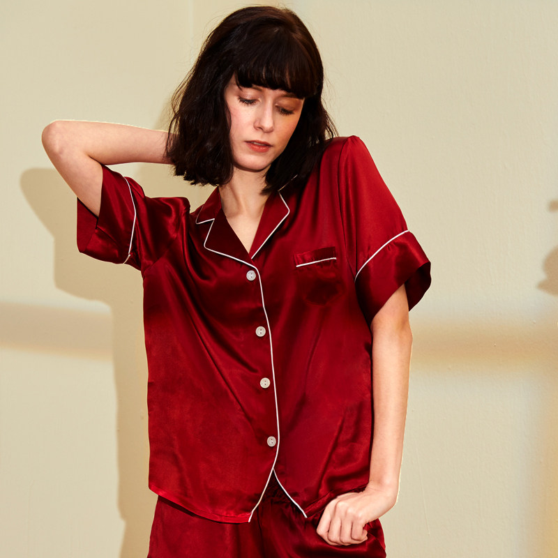 岱之青情侣两件套男女夏结婚睡衣 岱之青睡衣/家居服套装