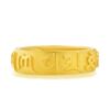 Chow Sang Sang official authentic direct cultural blessing six-word mantra gold solid gold ring gift 90476R priced