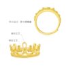 Chow Sang Sang official authentic MintyGreen fugitive princess open ring crown ring gold 90224R