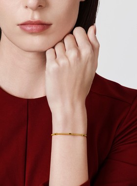 周生生Essence永系列弹簧手镯黄金足金镯子送礼金饰95623K