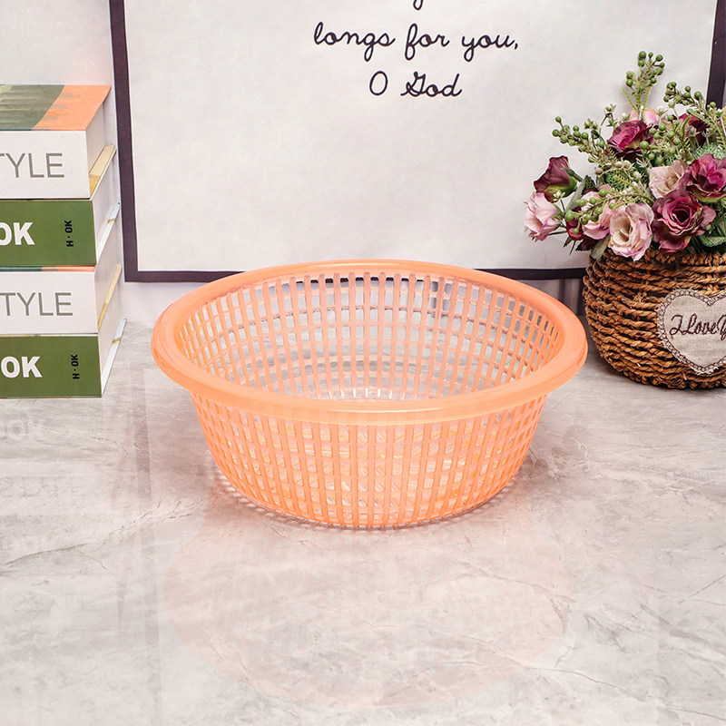 圆形菜箩厨房塑料箩洗蔬菜沥水篮水槽装菜篮商用麻辣烫食材漏水篮,淘宝优惠券,粉丝福利购,淘宝优惠卷