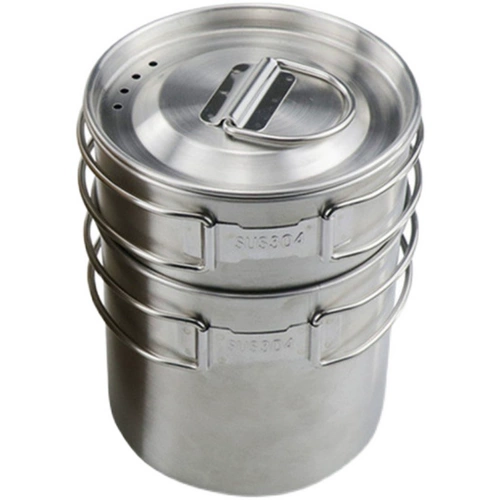 Складной портативный ополаскиватель для рта из нержавеющей стали для путешествий для кемпинга, нержавеющая сталь AISI 304