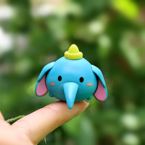 可爱米奇维尼小熊超萌豆豆公仔叠叠乐盲盒玩具汽车车载装饰品摆件 - 图2