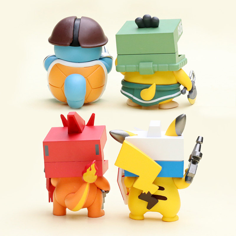 萌宠小精灵公仔机甲系列杰尼龟小火龙可达鸭盲盒手办桌面摆件礼物,淘宝优惠券,粉丝福利购,淘宝优惠卷