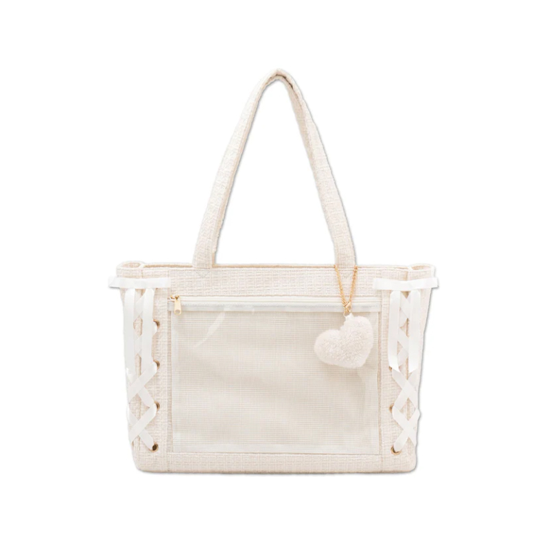 wego丝带痛新款小香风痛包带爱心挂件2月到货直邮发货二次元痛包 - 图2