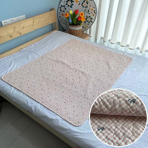 【新客立减】四季姨妈垫纯棉床单隔脏垫子防油透气可水洗床盖夹棉 - 图1