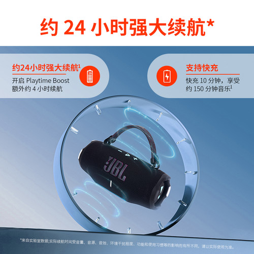 JBL CHARGE6冲击波6代无线蓝牙音箱便携式户外防水低音炮小音响5 - 图3