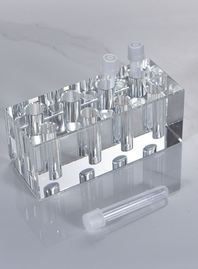 人造水晶玻璃比色管架试管架 可定做各种规格底座可雕LOGO
