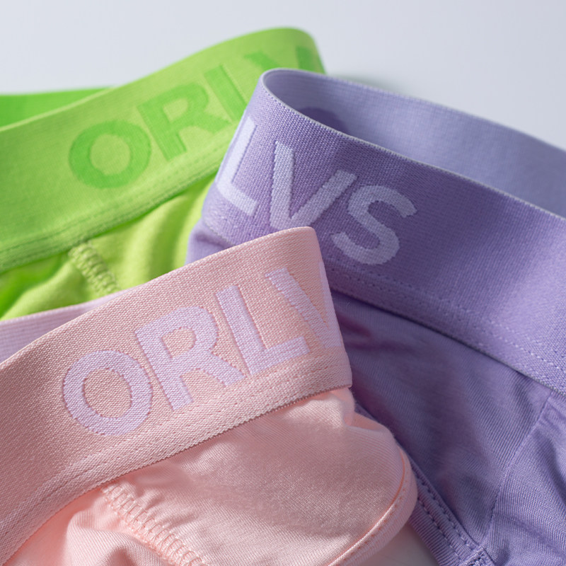 ORLVS男三角内裤莫代尔柔软舒适薄低腰性感纯色简约时尚运动青年,淘宝优惠券,粉丝福利购,淘宝优惠卷