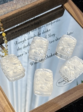 天然白水晶粉晶九尾狐狸吊坠毛衣链手工雕刻情侣私人订制九尾狐狸