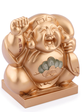 正品李居明2026年财神惠比寿摆件