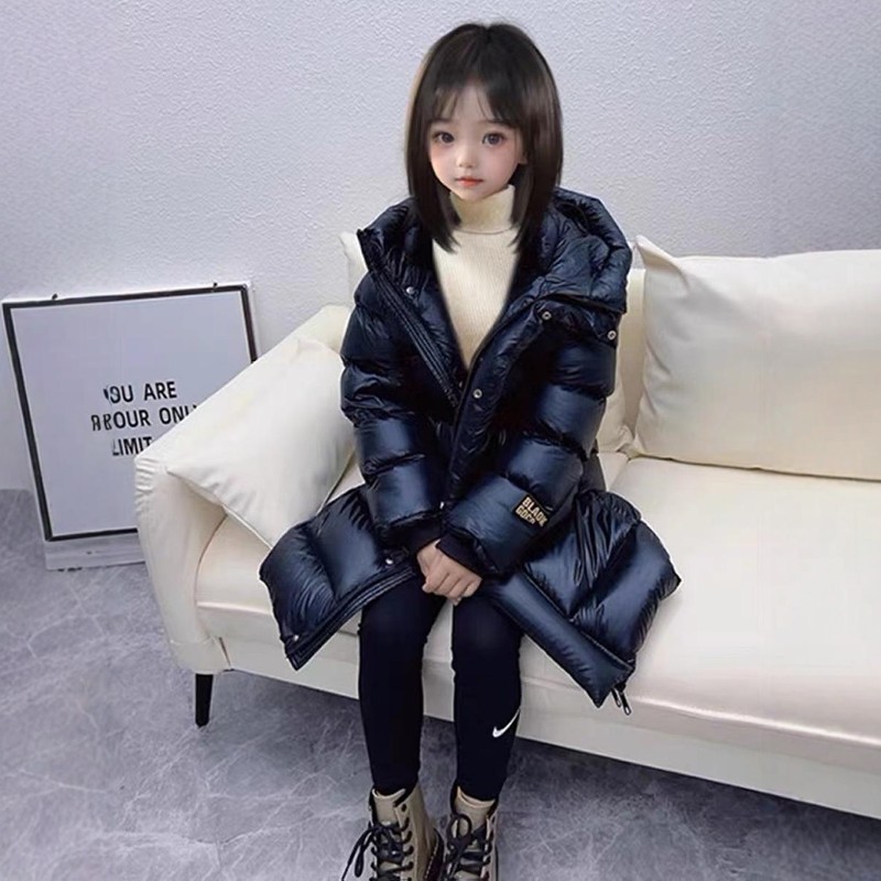 女童羽绒服冬季2025新款长款中大童超好看高级黑洋气时髦儿童外套,淘宝优惠券,粉丝福利购,淘宝优惠卷