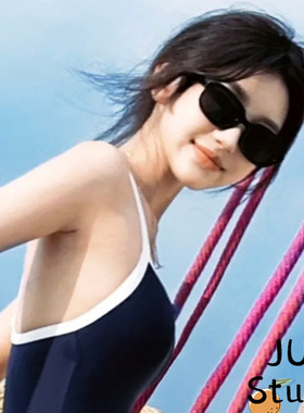 黑色太阳镜辣妹沙滩镜防紫外线