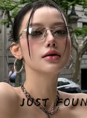 猫眼渐水银时髦墨镜女2025新款