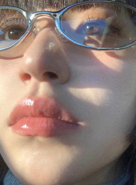 简约椭圆框磨砂金属可配近视太阳