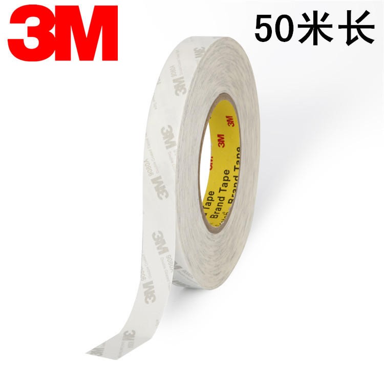 正品3M双面胶3M9080A双面胶带无纺布强力耐高温超薄无痕双面胶 - 图1