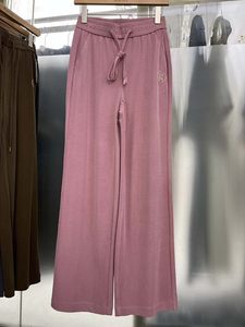 依仙圣姿女裤2024夏季新款YA2H0103显瘦薄裤垂感长裤阔腿裤筒裤