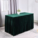 Table cover hotel conference gold velvet table skirt exhibition event