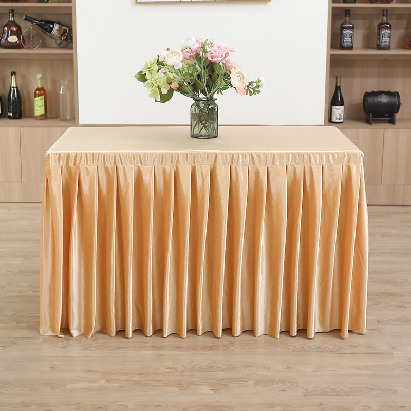 金丝绒会议桌布长方形会议室简约桌套罩展会活动长条桌裙台裙定制,淘宝优惠券,粉丝福利购,淘宝优惠卷