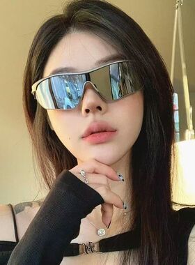 欧美水银色户外运动骑行眼镜太阳镜男女登山滑雪护目防风遮阳墨镜