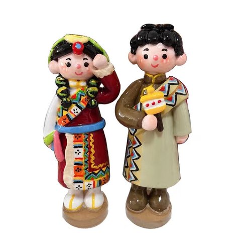 软陶石塑粘土人偶娃娃毕业礼物男女朋友情侣老师情人节新年圣诞 - 图3