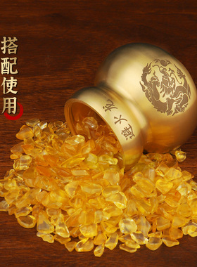 黄铜避火龙瓶铜葫芦瓶厨房家居用品辟火龙瓶铜装饰中式桌面工艺品