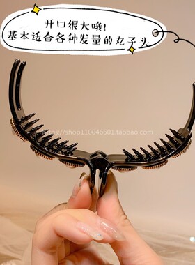 韩国东大门法式珍珠后脑勺抓夹