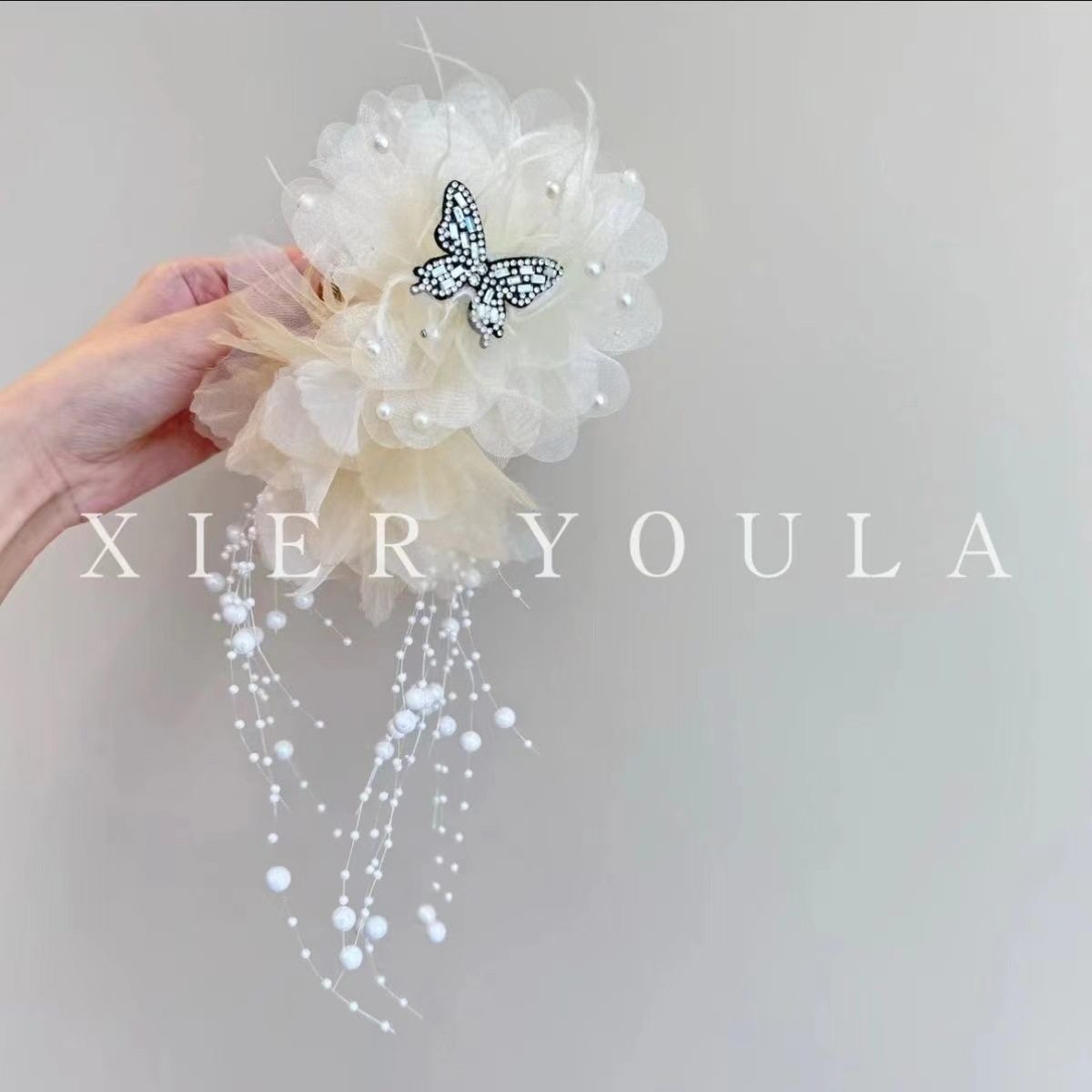 气质秋冬时尚花朵蝴蝶精致优雅抓夹,淘宝优惠券,粉丝福利购,淘宝优惠卷