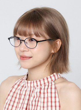 日系文艺银色边眼镜女金属素颜