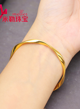 米勒珠宝女士5D黄金手镯莫比乌斯