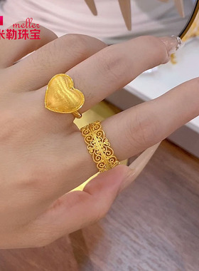 国潮宫廷风气质优雅女士指环