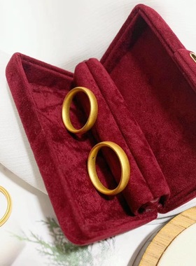 黄金古法戒指光圈素面3d简约时尚