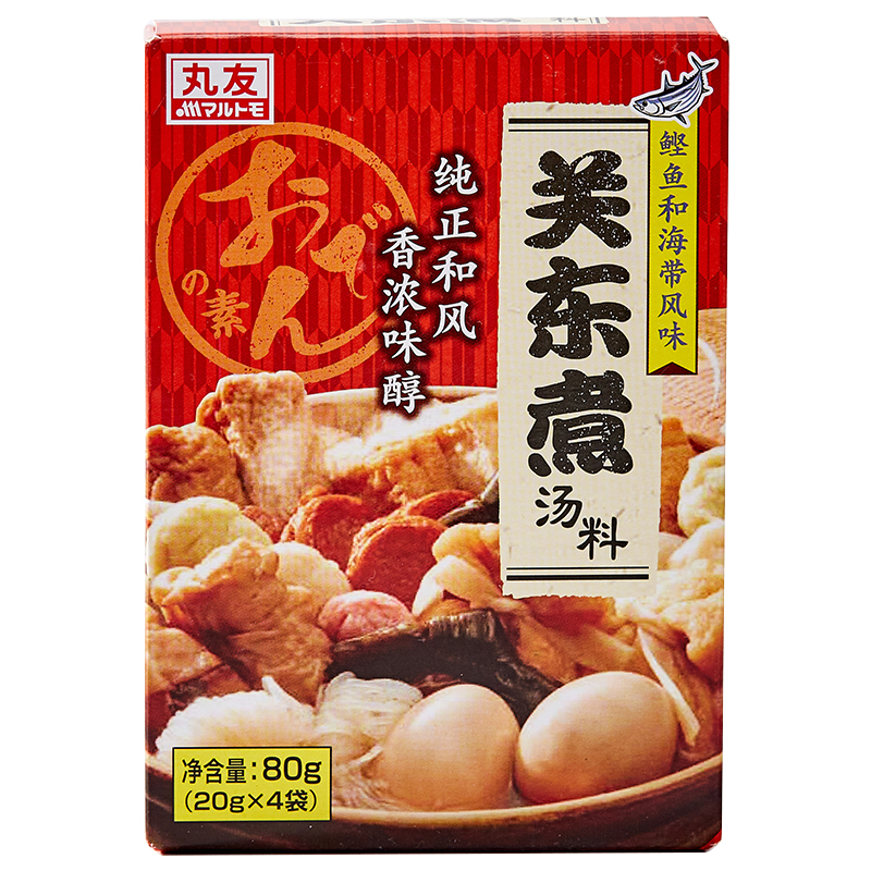 丸友关东煮汤料80g 粉末型日料调味料速食火锅底料海带鲣鱼风味