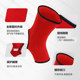 Jingpai knitted breathable ankle protection boxing and fighting