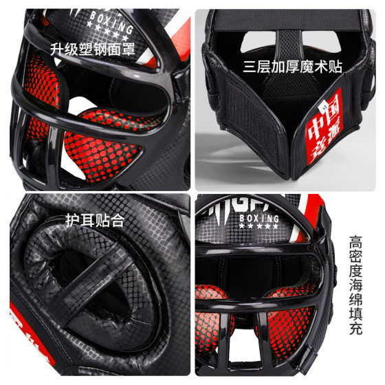 Full protective mask, head protector, face protector and mouth protector