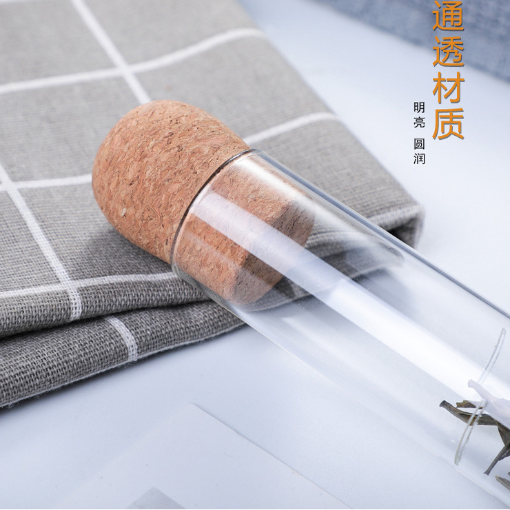 高硼硅玻璃试管茶漏泡茶器过滤器网红家用耐高温茶具配件 - 图1