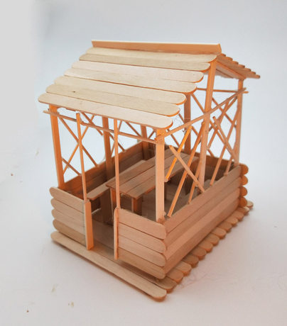 Ice Cream Sticks Wooden Sticks Diy Hand Assembled To Make House View Pavilion Model Material Popsicle Sticks Wooden Sticks Pavilion Ice Cream Sticks Wooden Sticks Diy Hand Assembled To Make House View Pavilion Model Material Popsicle Sticks Wooden Sticks Pavilion