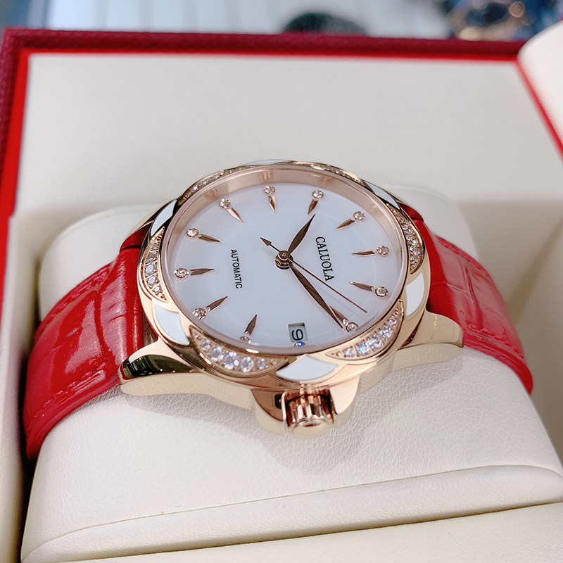 卡罗莱正品全自动2020新款女机械表 卡罗莱乔腾国产腕表