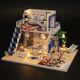 Loft handmade house building assembly model