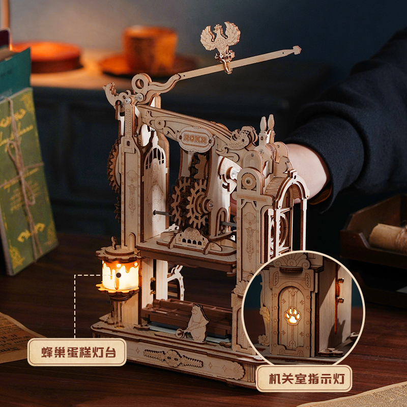 若客若态印画3d立体拼图模型木质拼装高难度手工儿童益智玩具礼物
